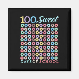Days Of School Doughnut Cute 100th Day Of School S Magnet