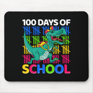 Days Of School Fun Dinosaur Teachers Kids Novelty Mouse Pad