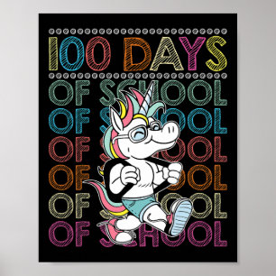 Days Of School Happy 100th Day Poster