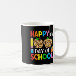 Days Of School Leopard Print Teacher And Student 1 Coffee Mug