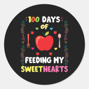 Days Of School Lunch Lady Quote For Lunch Lady Caf Classic Round Sticker