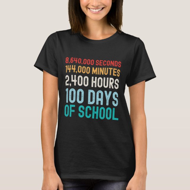 Days Of School Math  T-Shirt (Front)