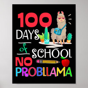 Days Of School No Probllama Llama Llama Girls  Poster