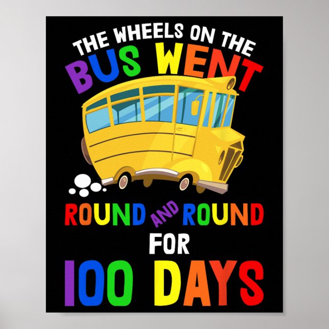 Days Of School Nursery Rhymes Wheels On The Bus St Poster (Front)