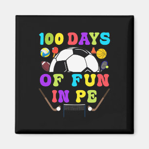 Days Of School Pe Teacher Gym Coach Phys Ed Teache Magnet