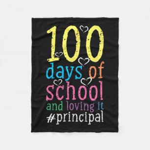 Days Of School Principal 2 Fleece Blanket