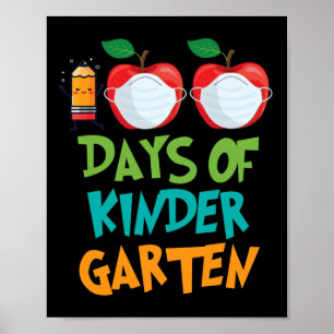 Days Of School Remote Virtual Teacher Student  Poster