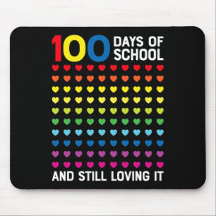 Days Of School Still Loving It Hearts 100th Day No Mouse Pad