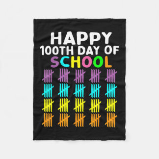 Days Of School Student Teacher Men Women Kids Teen Fleece Blanket