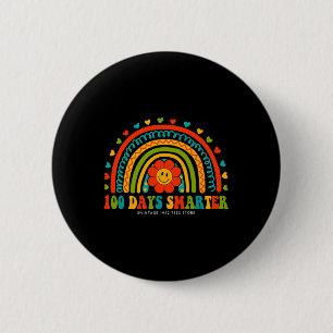 Days Of School Teacher Boy Girl 100 Days Smarter R 6 Cm Round Badge