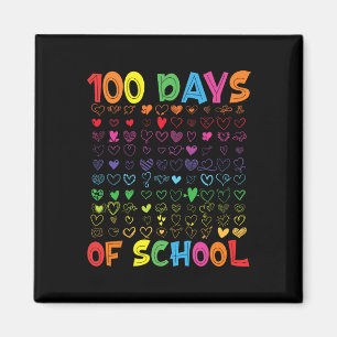 Days Of School Teacher Kids Student Boy Girl 100 H Magnet