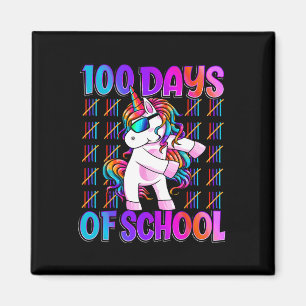 Days Of School Unicorn 100 Days Smarter 100th Day Magnet