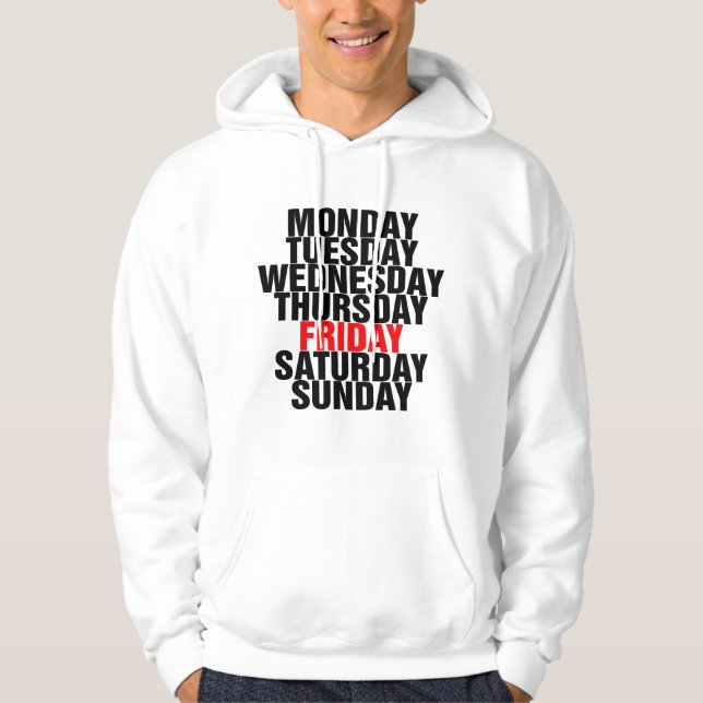 Days of the Week Hoodie (Front)
