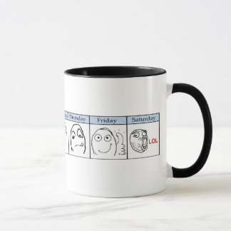 Days of the Week Memes Mug