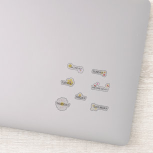 Days of the Week Planner Sticker Flower