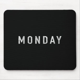 Days Of The Week Series Monday Distressed Mouse Pad