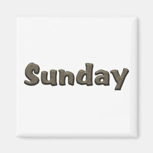 Days of the Week - Sunday Magnet
