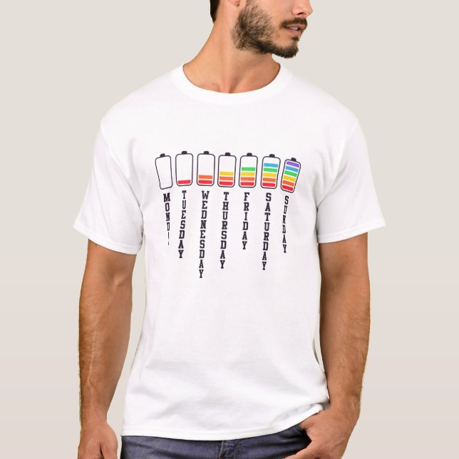 Days of the week T-Shirt (Front)