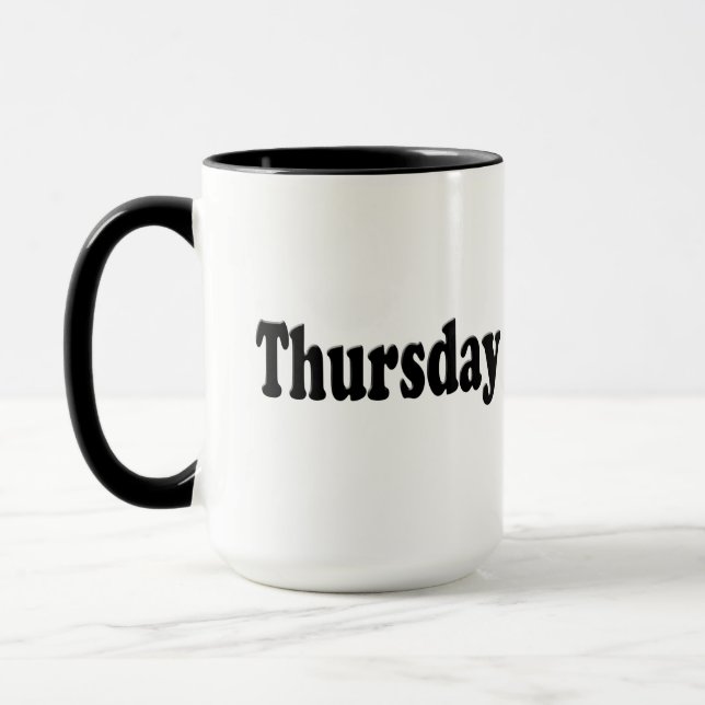 Days of the Week -  Thursday Mug (Left)