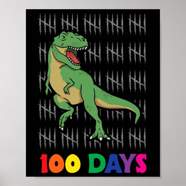 Days School Dinosaur School Days End Of School  Poster (Front)