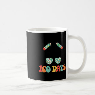 Days Smarter 100 Days Of School Messy Bun Black Gi Coffee Mug