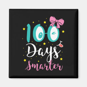Days Smarter Fun Kids School Girls Magnet