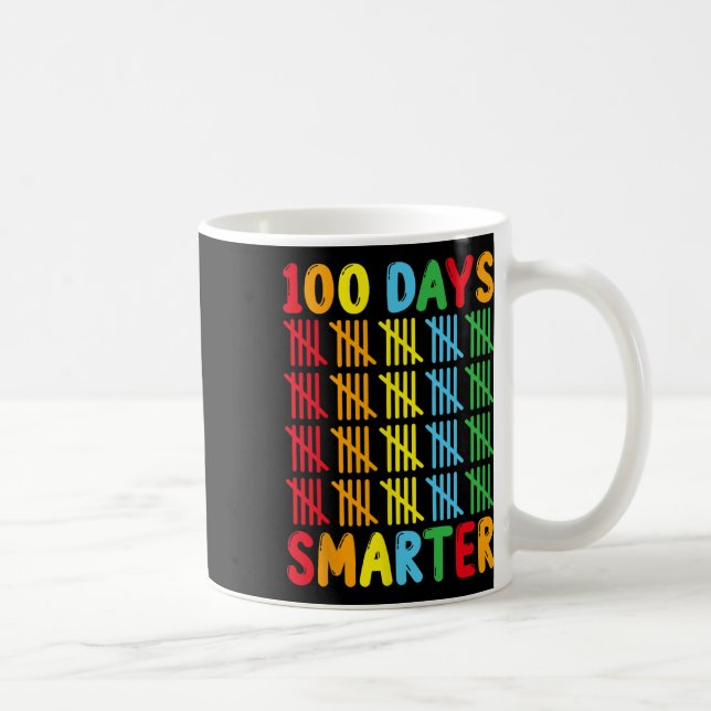 Days Smarter Fun Tally Teacher And Students Novelt Coffee Mug (Right)