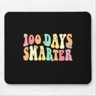 Days Smarter Happy 100th Day Of School Groovy Boy Mouse Pad