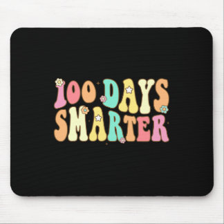 Days Smarter Happy 100th Day Of School Groovy Boy Mouse Pad