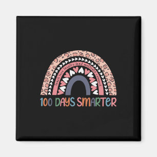 Days Smarter Hearts Rainbow Kids 100th Day Of Scho Magnet