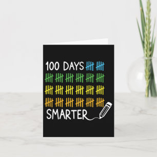 Days Smarter Pencil Tally Marks 100 Days Of School Card