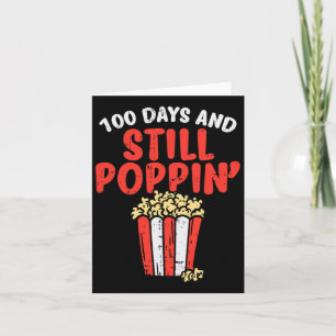 Days Still Poppin Popcorn 100th Day School Foodie  Card