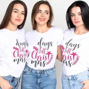 Days Till Christmas Tshirt Perfect for Casual wear