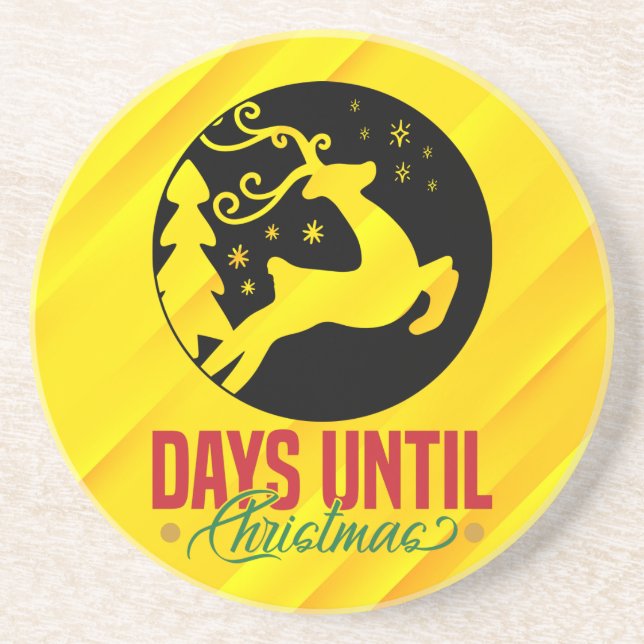 Days Until Christmas-14531 Coaster (Front)
