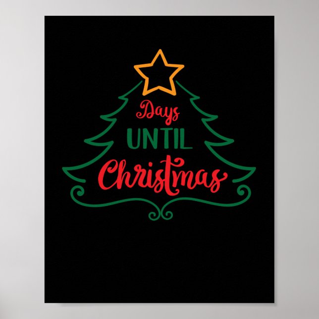 Days until Christmas Poster (Front)