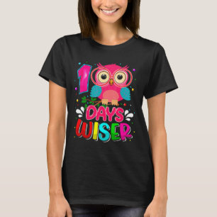 Days Wiser Cute Owl 100 Day Smarter 100 Days Of Sc T-Shirt