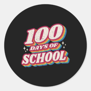 Days Y’all Teacher Or Student 100th Day Of School Classic Round Sticker