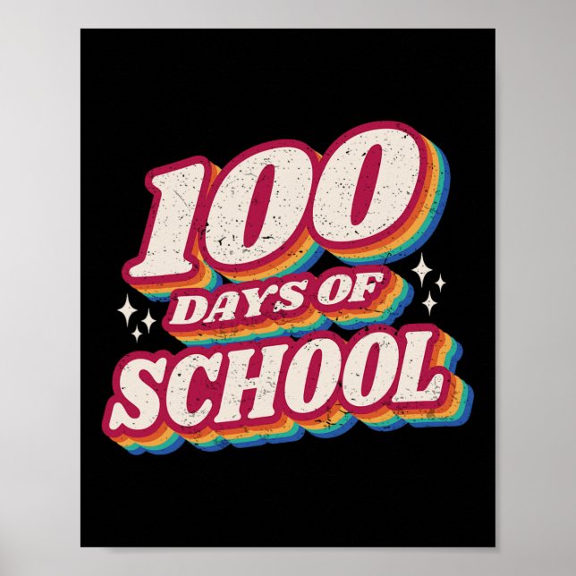 Days Y’all Teacher Or Student 100th Day Of School  Poster (Front)