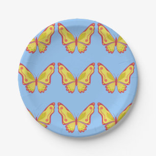 Daytime Butterfly Paper Plate