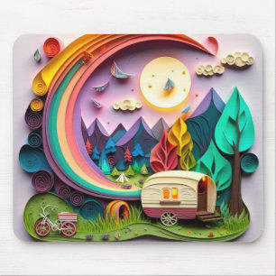 Daytime Camping Mouse Pad