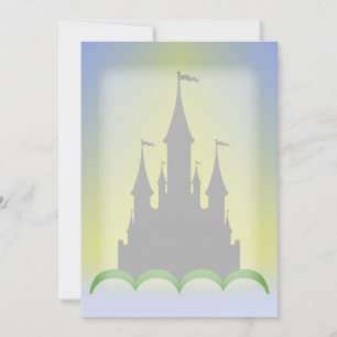 Daytime Dreamy Castle In The Hills Sunny Sky