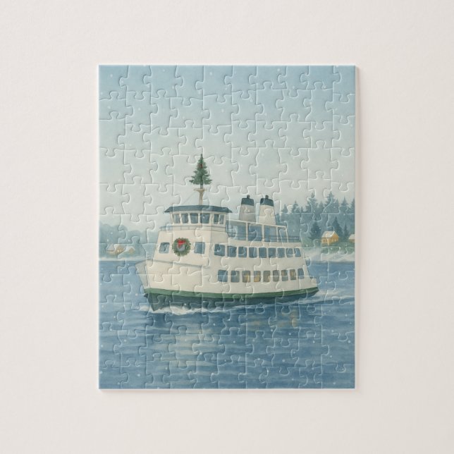 Daytime Ferry Christmas Jigsaw Puzzle (Vertical)