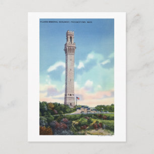 Daytime View of Pilgrim Memorial Postcard
