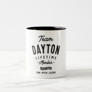 Dayton Lifetime Member Personalised Name Dayton Two-Tone Coffee Mug