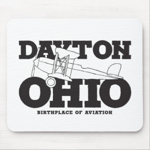 Dayton Ohio Art - The Birthplace of Aviation Desig Mouse Pad