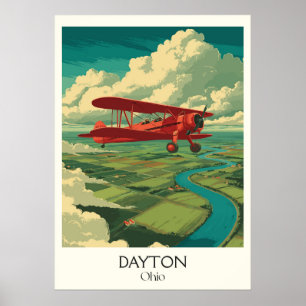 Dayton Ohio Aviation Birthplace Wright Brothers  Poster