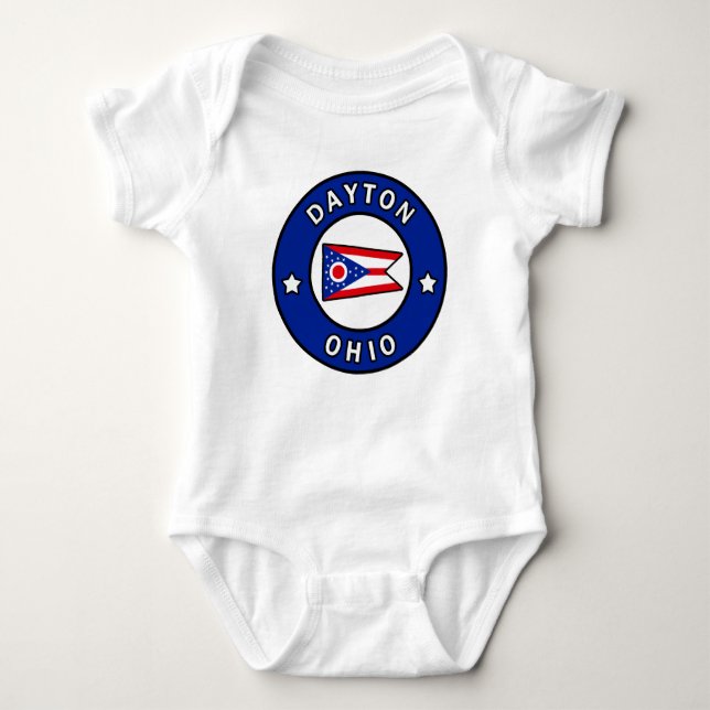 Dayton Ohio Baby Bodysuit (Front)