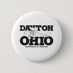 Dayton Ohio - The Birthplace of Aviation 6 Cm Round Badge