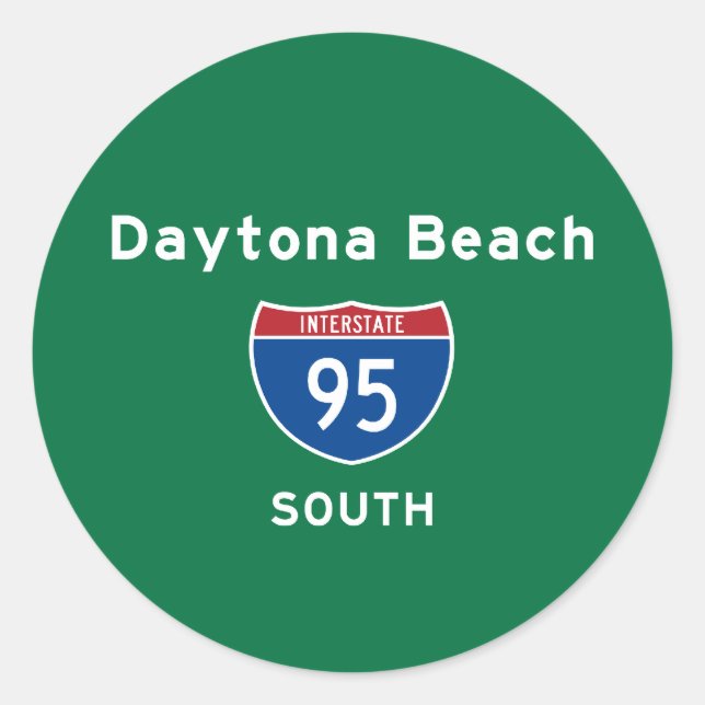 Daytona Beach 95 Classic Round Sticker (Front)
