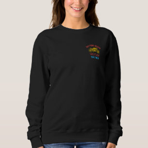 Daytona Beach Bike Week Retro Motorcycle Design Sweatshirt